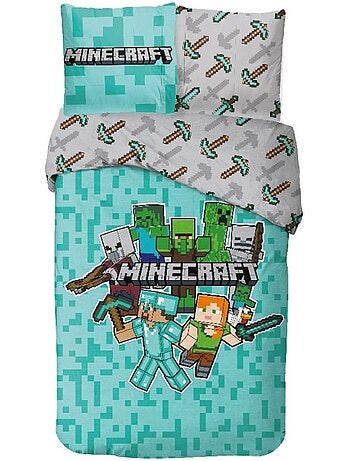 Parure de lit coton minecraft aymax