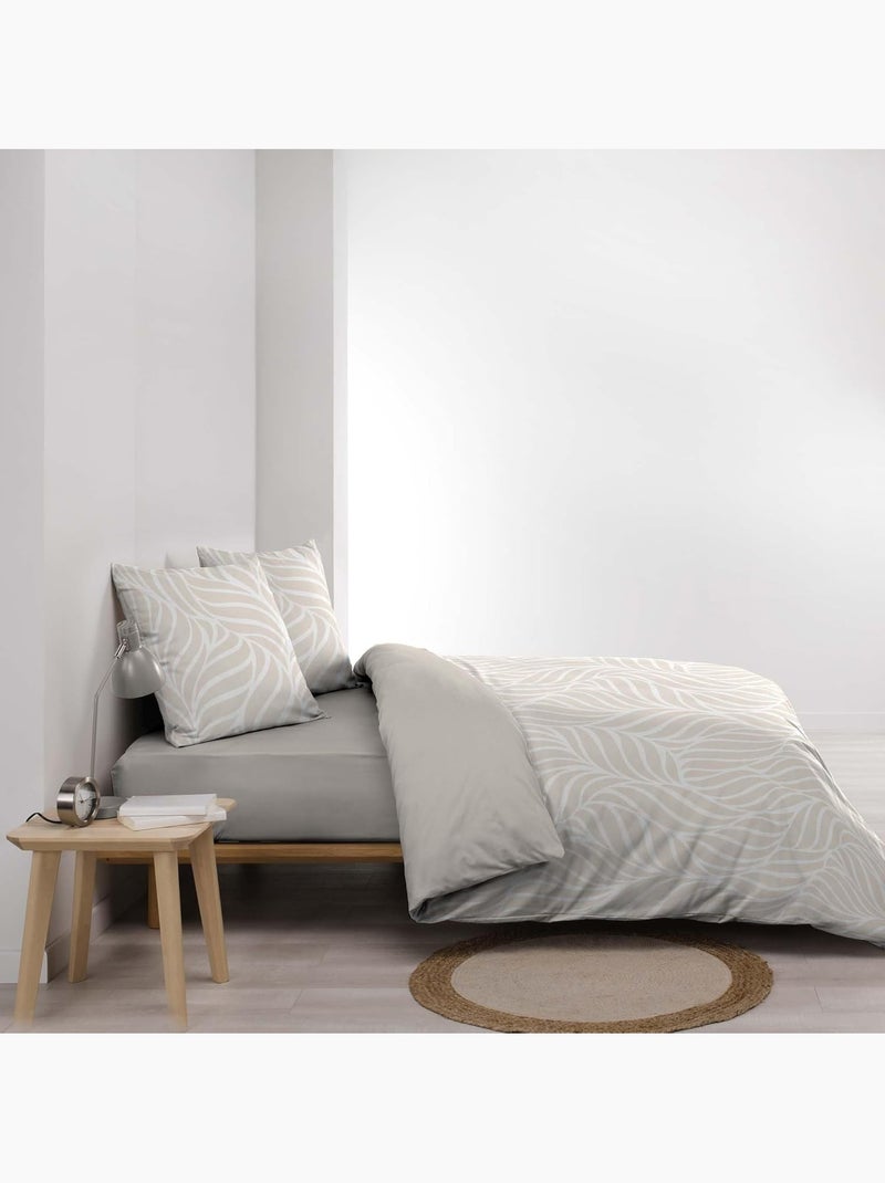 Parure de lit Coton Morgane Douceur d'Intérieur Beige sable - Kiabi