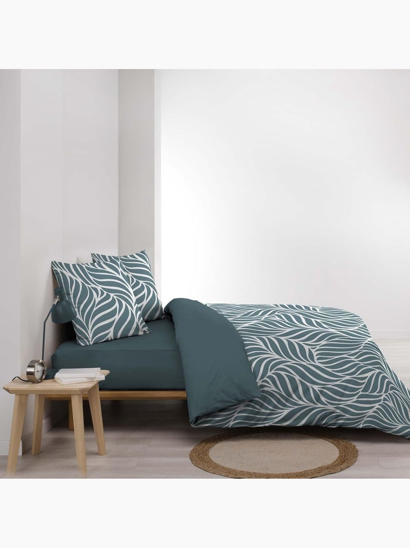 Parure de lit Coton Morgane Douceur d'Intérieur Bleu - Kiabi