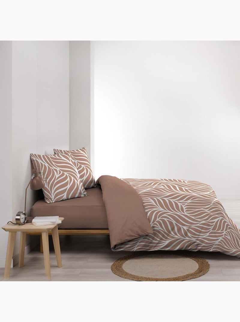 Parure de lit Coton Morgane Douceur d'Intérieur Marron - Kiabi