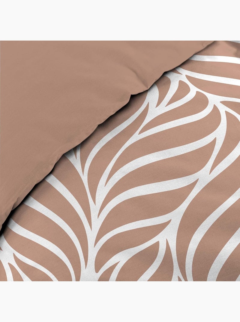 Parure de lit Coton Morgane Douceur d'Intérieur Marron - Kiabi