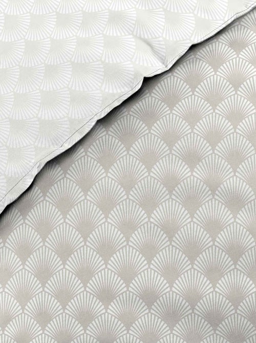 Parure de lit coton motif feuillage double face imprimée - Kiabi Parure de lit coton motif feuillage double face imprimée - Kiabi