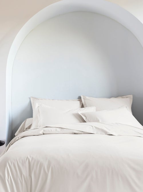Parure de lit coton percale - Kiabi