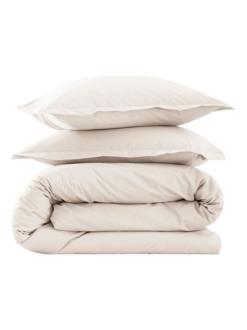 Parure de lit coton percale - Kiabi