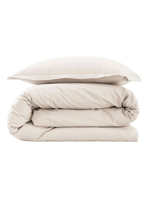 Parure de lit coton percale - Kiabi