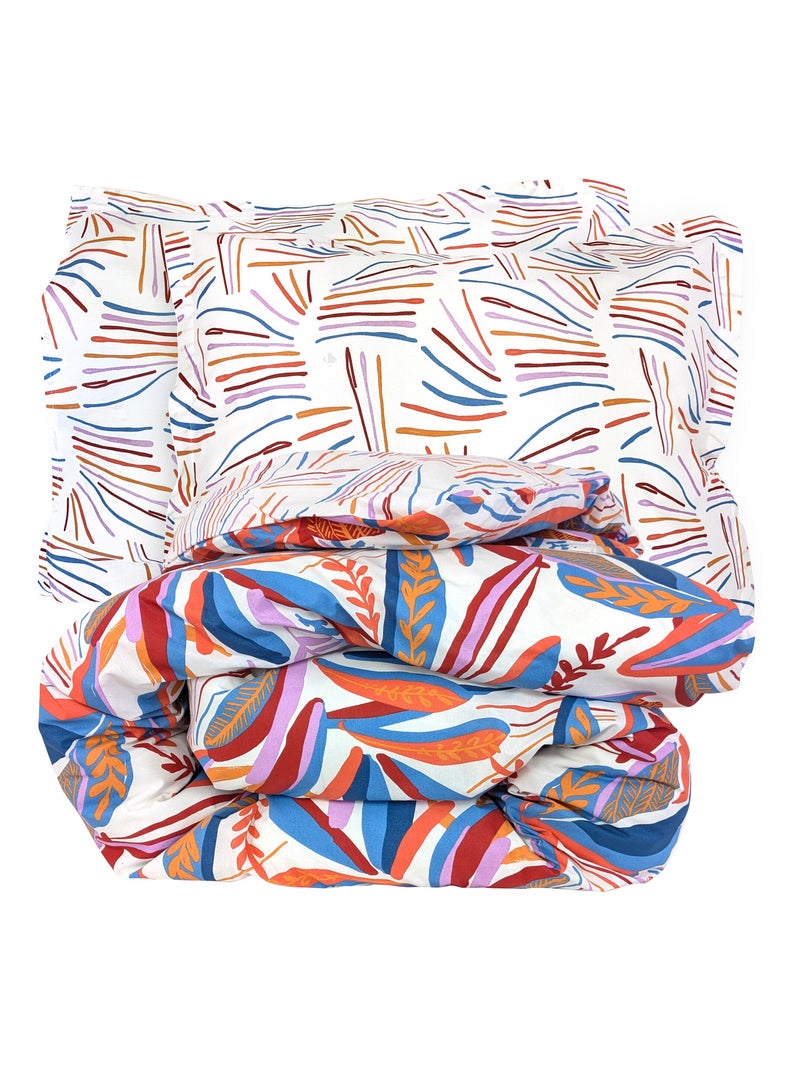 Parure de lit coton PERROQUET Taie 50x70 cm Multicolore - Kiabi