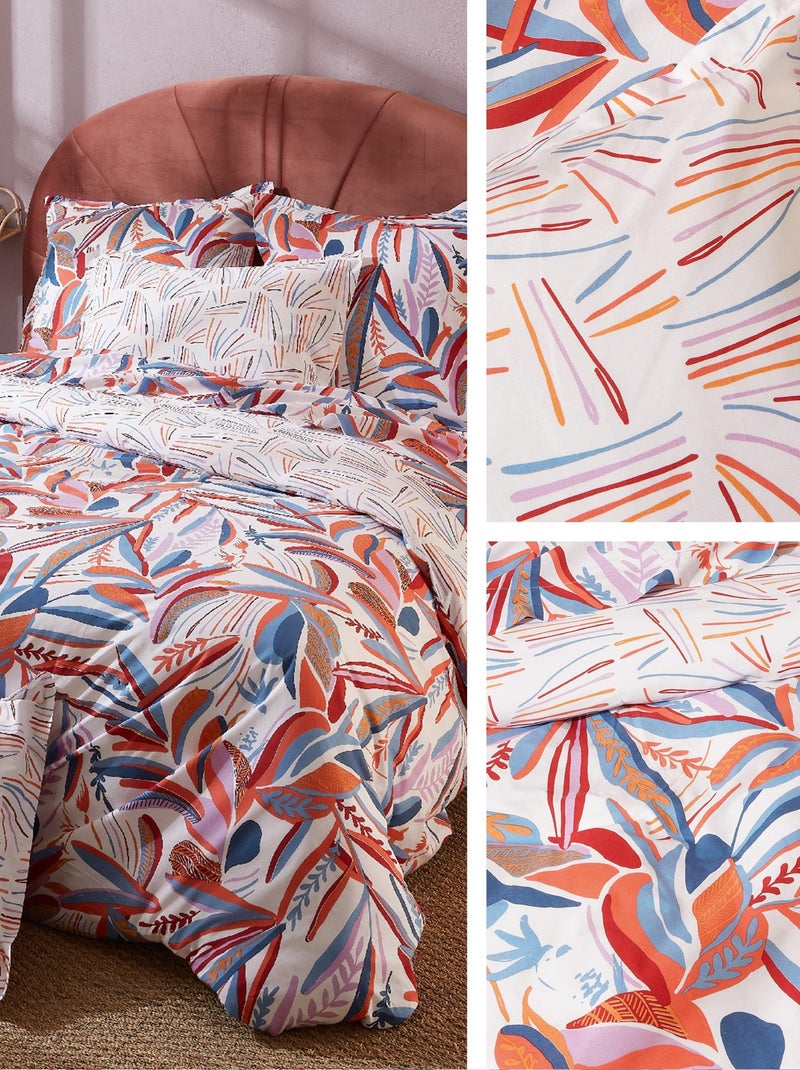 Parure de lit coton PERROQUET Taie 65x65 cm Multicolore - Kiabi