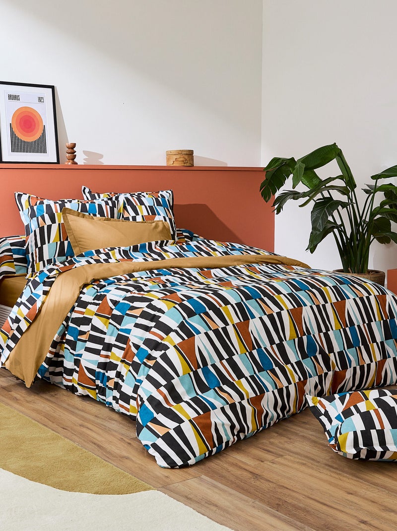 Parure de lit coton PIETRO Taie 65x65 cm Multicolore - Kiabi