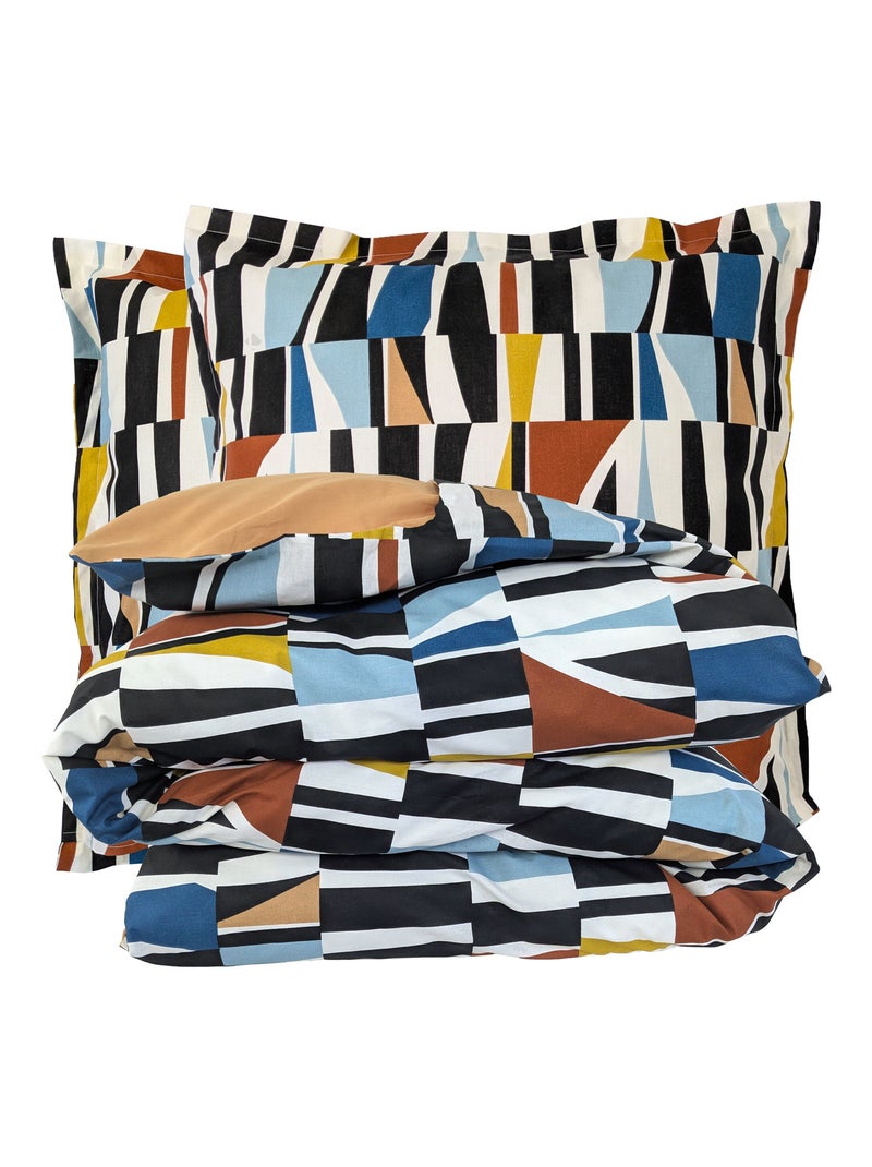 Parure de lit coton PIETRO Taie 65x65 cm Multicolore - Kiabi