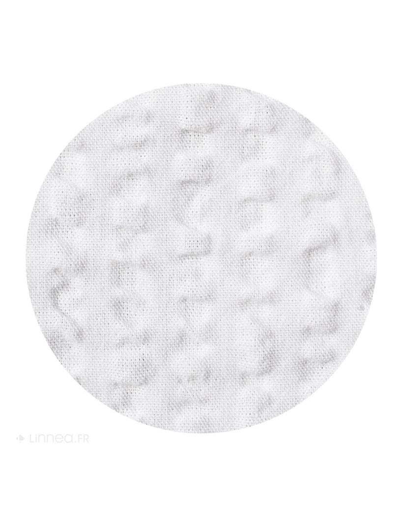 Parure de lit coton POPPY effet gaufré Seersucker Taie 65x65 cm Blanc - Kiabi