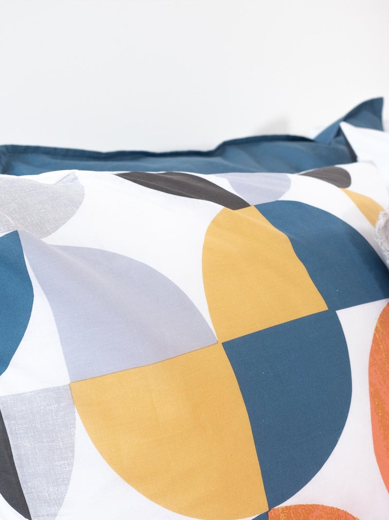 Parure de lit coton PRUNE Blanc - Kiabi
