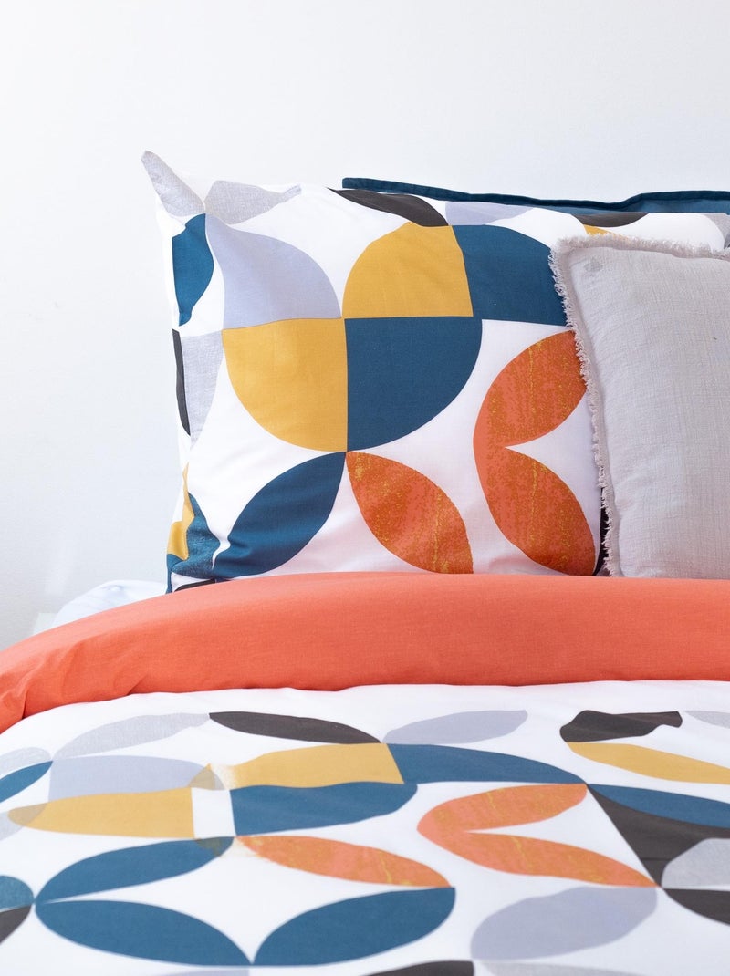 Parure de lit coton PRUNE Blanc - Kiabi