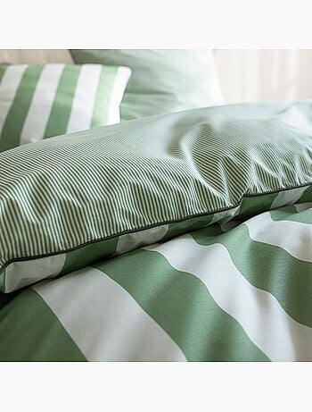 Parure de lit coton rayure