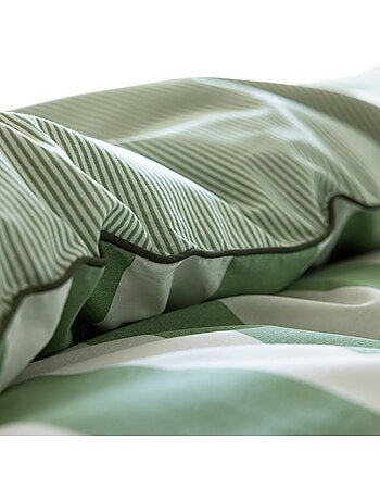 Parure de lit coton rayure