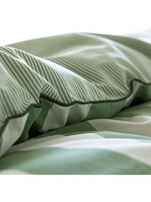 Parure de lit coton rayure - Kiabi