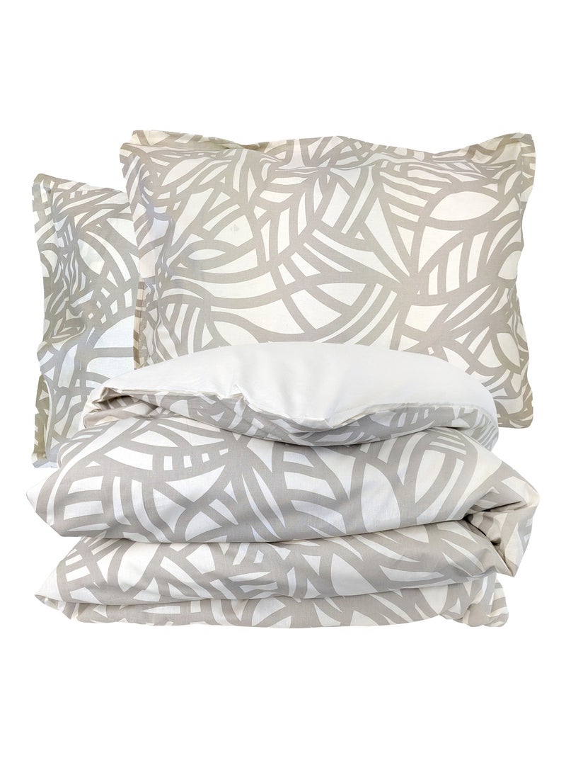 Parure de lit coton SÉRÉNA Taie 50x70 cm Ecru - Kiabi