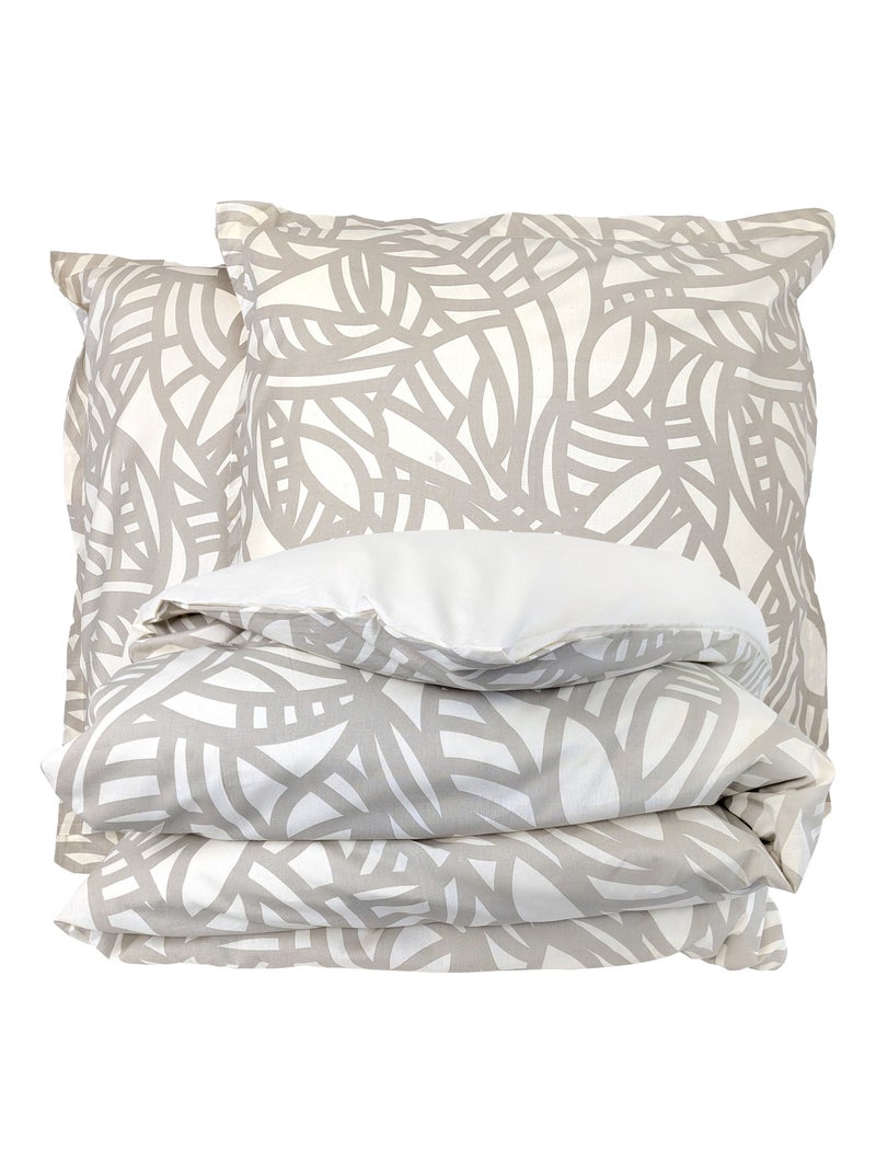Parure de lit coton SÉRÉNA Taie 65x65 cm Ecru - Kiabi