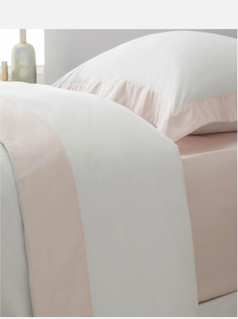 Parure de lit Coton Sublime PROMO LINGE Rose - Kiabi