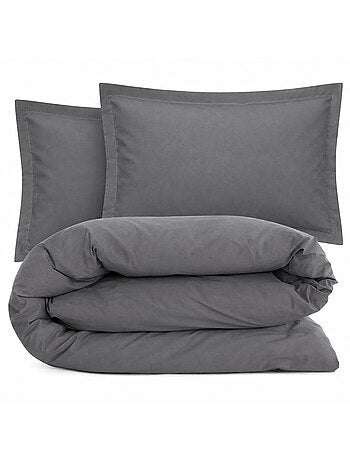 Parure de lit coton uni ALTO Taie 50x70 cm