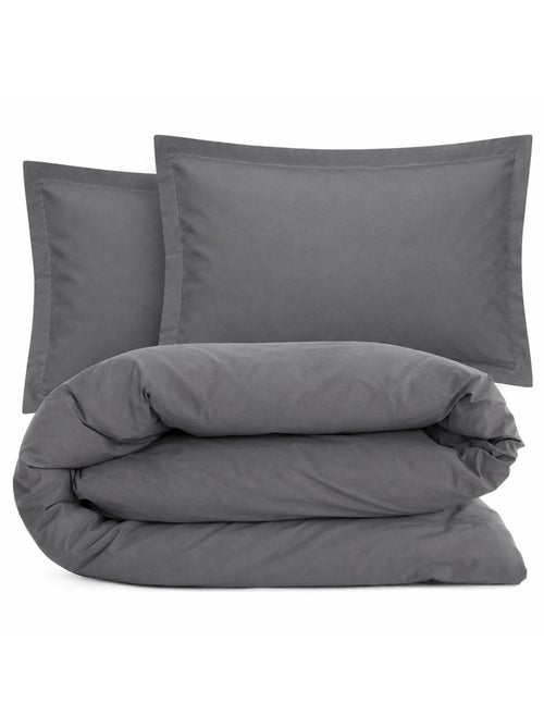 Parure de lit coton uni ALTO Taie 50x70 cm - Kiabi Parure de lit coton uni ALTO Taie 50x70 cm - Kiabi