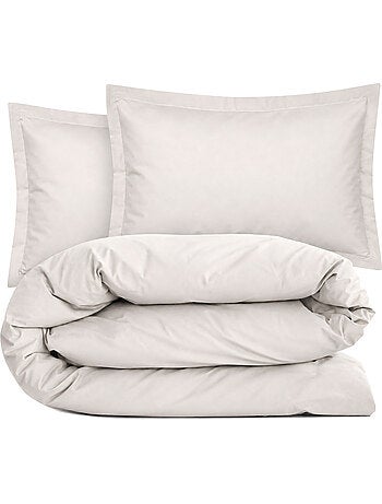 Parure de lit coton uni alto taie 50x70 cm