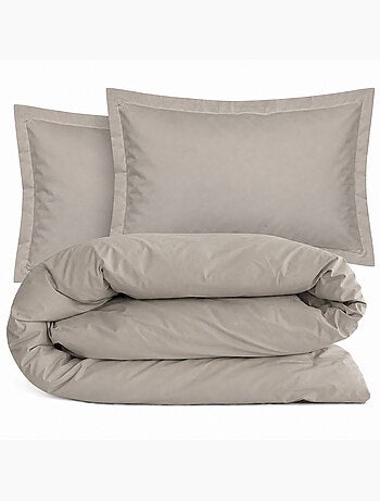 Parure de lit coton uni alto taie 50x70 cm