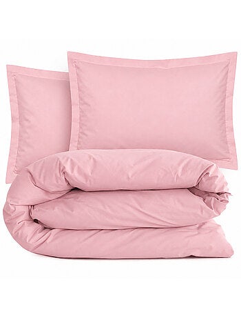 Parure de lit coton uni alto taie 50x70 cm