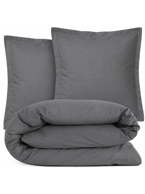 Parure de lit coton uni ALTO Taie 65x65 cm - Kiabi Parure de lit coton uni ALTO Taie 65x65 cm - Kiabi