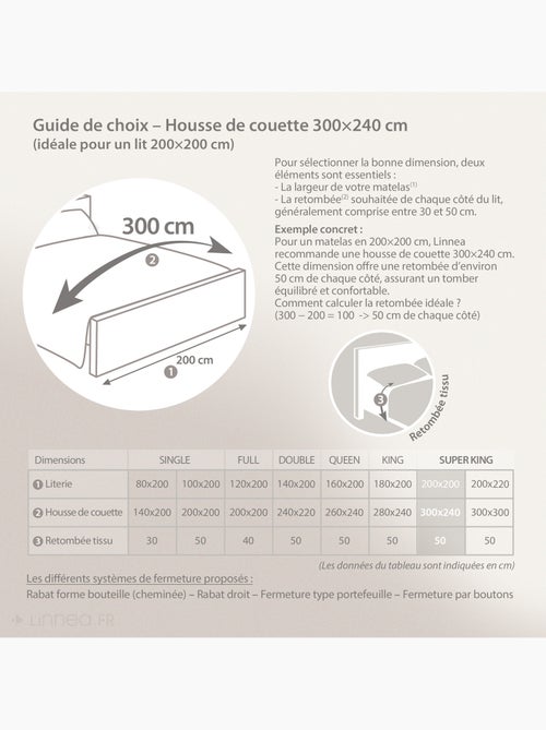 Parure de lit coton uni ALTO Taie 65x65 cm - Kiabi