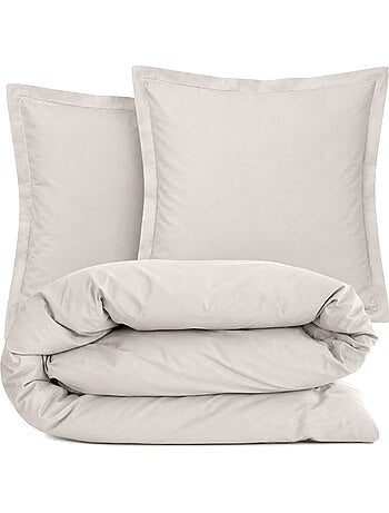 Parure de lit coton uni ALTO Taie 65x65 cm