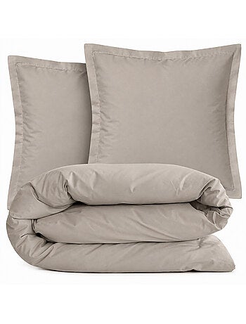 Parure de lit coton uni ALTO Taie 65x65 cm