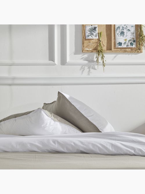 Parure de lit coton uni CHARME - Kiabi Parure de lit coton uni CHARME - Kiabi