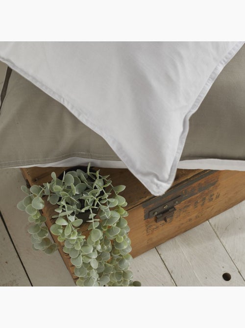 Parure de lit coton uni CHARME - Kiabi Parure de lit coton uni CHARME - Kiabi