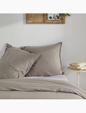 Parure de lit coton uni CHARME