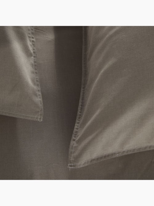 Parure de lit coton uni CHARME - Kiabi