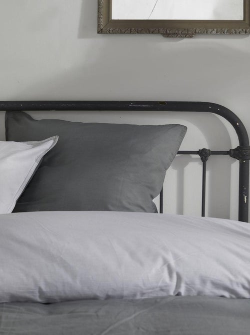 Parure de lit coton uni CHARME - Kiabi