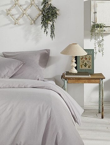 Parure de lit coton uni CHARME