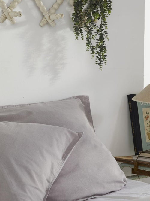 Parure de lit coton uni CHARME - Kiabi Parure de lit coton uni CHARME - Kiabi