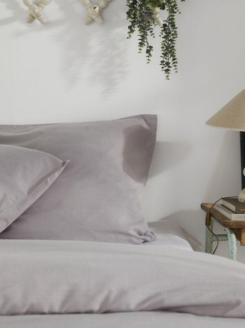 Parure de lit coton uni CHARME - Kiabi Parure de lit coton uni CHARME - Kiabi