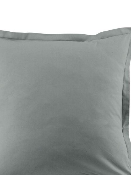 Parure de lit coton unie - Kiabi