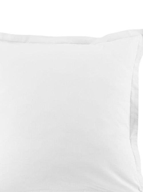 Parure de lit coton unie - Kiabi