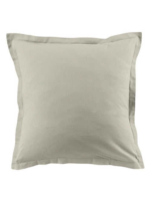 Parure de lit coton unie - Kiabi