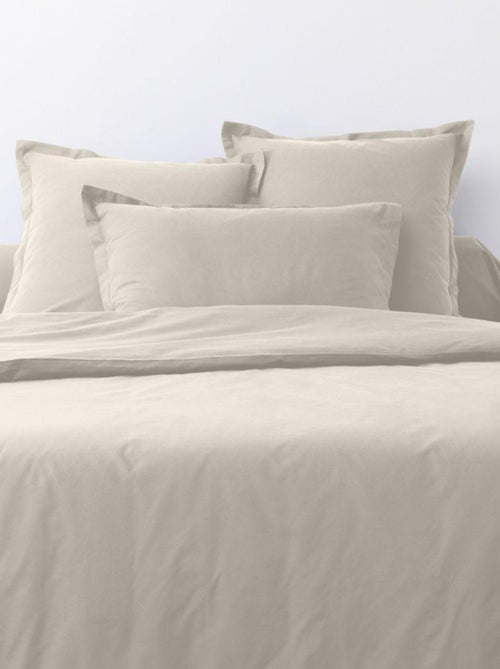 Parure de lit coton unie - Kiabi Parure de lit coton unie - Kiabi