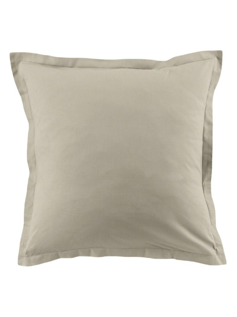 Parure de lit coton unie Latte - Kiabi