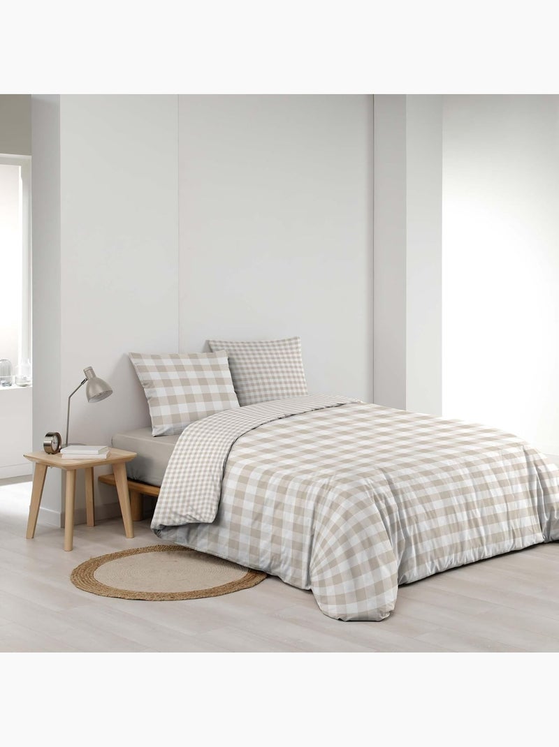 Parure de lit Coton Victoire Douceur d'Intérieur Beige naturel - Kiabi