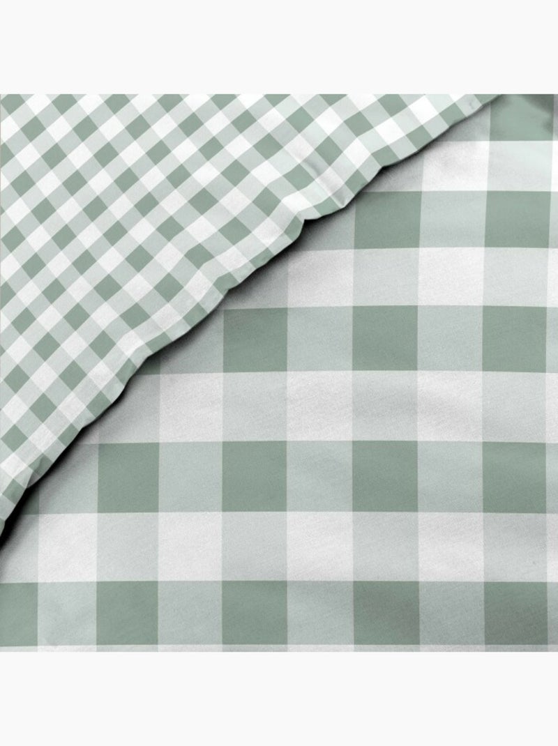 Parure de lit Coton Victoire Douceur d'Intérieur Vert Sauge - Kiabi