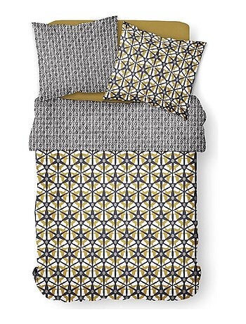 Parure de lit coton zippée 2 personnes imprimé ethnique MAWIRA