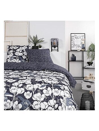 Parure de lit coton zippée 2 personnes imprimé floral MAWIRA