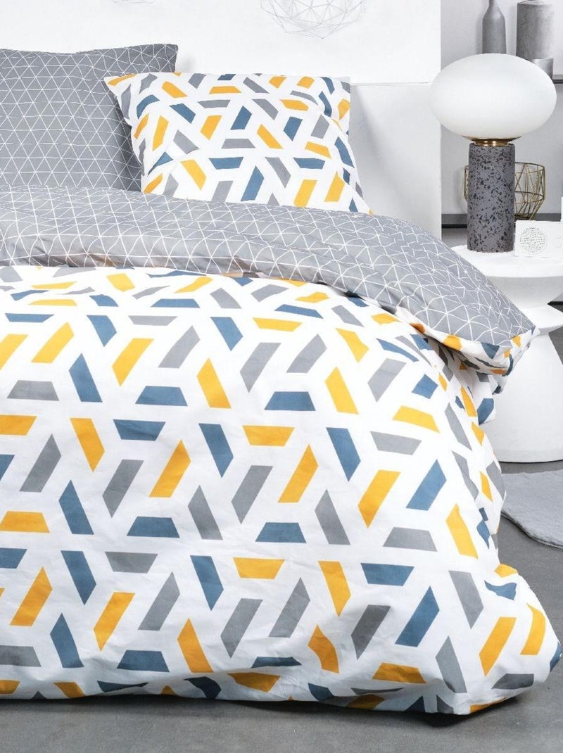 Parure de lit CRAZY ARIA Blanc - Kiabi