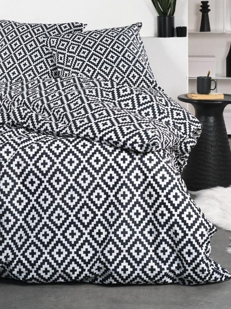Parure de lit CRAZY CHARLES Noir - Kiabi